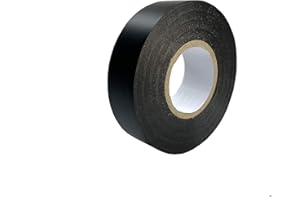 Keephot Ruban adhésif isolant électrique, en PVC, Étanche, Résistant à l'humidité, Non conducteur, Résistant aux UV -, 15 mm x 20 m (15 mm x 20 m, Noir)