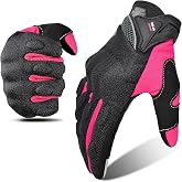 mjmoto Women Motorcycle Gloves Touch Screen Breathable Mesh Anti Slip Protection for Motocross BMX ATV MTB Cycling