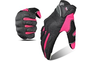 ‎MJMOTO Motorradhandschuhe für Damen, mit Touchscreen, atmungsaktives Netzgewebe, rutschfest, für Motocross, BMX, ATV, MTB, Radfahren