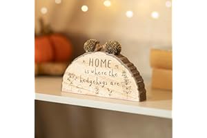 Garden Mile Hedgehog Sign Garden Ornaments Outdoor - Wooden Outdoor Wall Art Signs & Plaques - Freestanding Wooden Plaque Hedgehog Gifts - Perfect Hedgehog Ornament Gardening Gifts For Women And Men