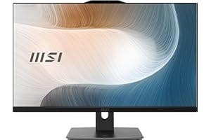 MSI Modern AM272P 12M-865IT AIO PC - 27" IPS, Windows 11 Home, 1920x1080 (FHD), Intel Core i5-1235U, Intel Iris Xe- Memoria 8GB(8GB*1) DDR4 SDRAM, SSD 512GB - Kensington, Webcam integrata - Nero