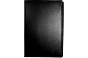 MYMAZN Clipboard Folder A5 Folder A5 Conference Folder for Legal Pad, Pu Leather Folder Work Writing Foldover Clipboard with Cover, Document Storage Organizer A5 Folio Clip Board (Black)