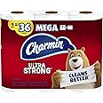 Charmin Ultra Strong Toilet Paper, 9 Mega Rolls = 36 Regular Rolls (Prime Pantry) (Packaging May Vary)