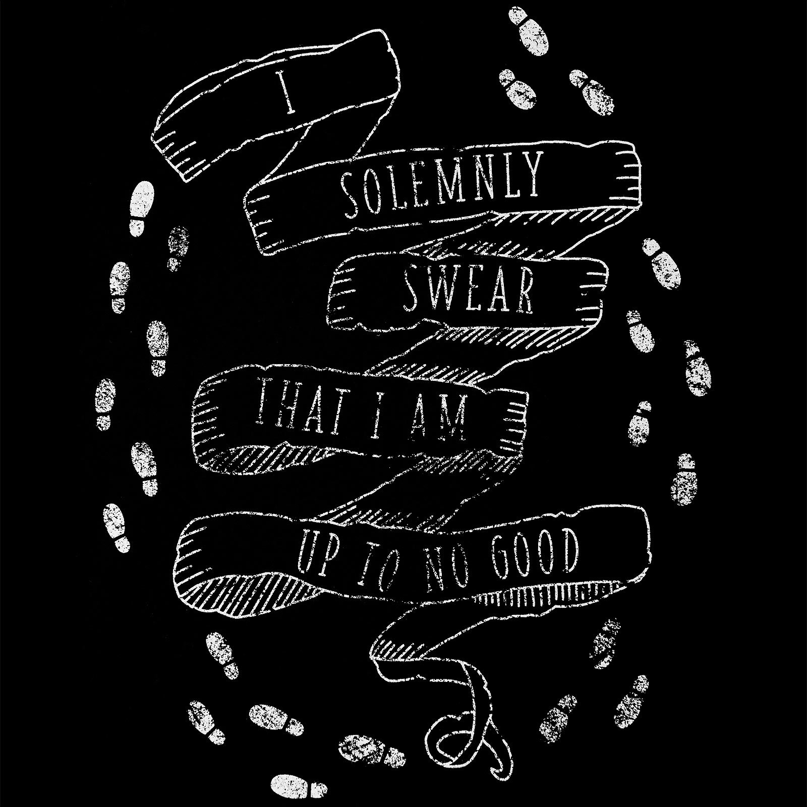 Cotton-Division-Harry-Potter-Herren-T-Shirt-I-Solemnly-Swear-Karte-Des-Rumtreibers-Baumwolle-Schwarz