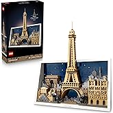 LEGO Architecture París: Ciudad del Amor - Maqueta 3D de Miniatura para Adultos - Decoración de Pared para el Hogar con Icono