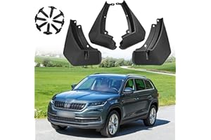 ERMWALR pour Skoda Kodiaq 2016-2021 Garde - Boue - Jeu De 4 Garde - Boue De Voiture sans Perçage Flexible PP Garde - Boue Splash Cover (Skd Kdq 16-21)