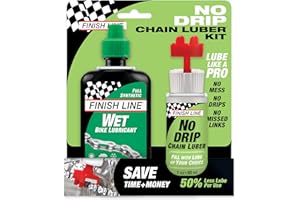 Finish Line NoDripChainLuber Combo 120 ml Wet Lube Cuidado Plus Mantenimiento, Multicolor, One Size