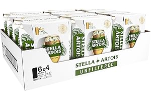 Stella Artois Unfiltered 24 pack 440ml Can Lager Premium
