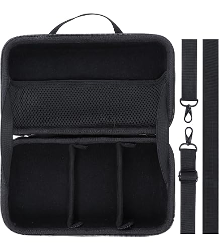 Sacoche Pour Appareil Photo Canon EOS R, R100, R50, RP, M50, 4000D, Etc. - Dimensions Ext. 14x12x17 Cm - Nylon Noir - Bandoulière Légère