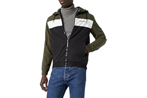 JACK & JONES Jjerush Blocking Hood Bomber Chaqueta para Hombre