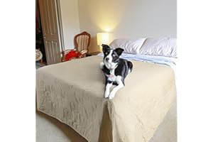 Pawsee Manta Impermeable para sofá de Perro, Funda Lavable para sofá de Mascotas, Alfombrilla de protección Antideslizante para Muebles de sofá Cama