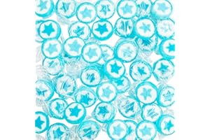 FOOD CREW WeddingTree Caramelos Estelar Azul para Wedding - 500g Caramelos Boda - Dulces en Forma de Estelar Mensaje para decoración de mesa, para bautizo, Wedding Favours de boda, Día de la Madre o Comunión