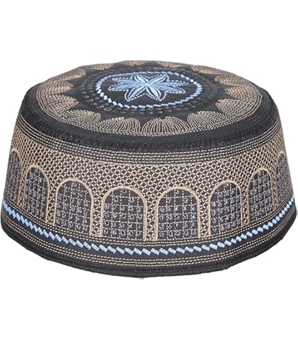 zhbotaolang Chapeau de Prière Musulman Ramadan - Couvre-Chef Confortable Arabe Turc Houdien(Blanc 58CM