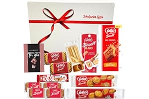 Lotus Biscoff Biscuit Selection Boxes Gift Set Hamper Box From Jolafunbs-Greeting Card,Belgian Chocolate,Biscoff Kitkat, Biscuits&More-Hampers For Couples, Easter, Birthday Gifts For Him, Valentine