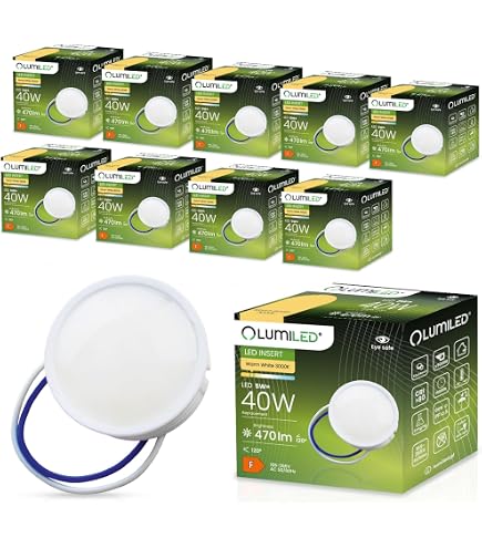 LED Einbaustrahler GU10 Ersatz, 5W Neutralweiß, 450lm, Aus Keramik, Superflach (24mm), 120° Abstrahlwinkel, 230V Direkt – Für Schmale Decken