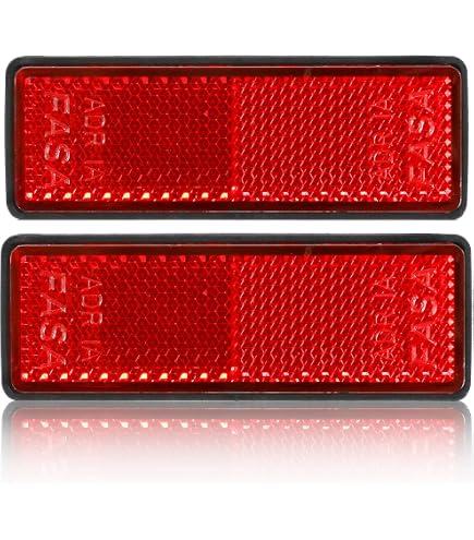 Catadioptre réflecteur homologué RMS rond 60mm orange à coller auto