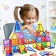 ANVIE & ABEER® Set of 20 Pcs Magnetic Building Tiles for Kids, Educational Magnetic Stacking Blocks for Boys Girls, Magnets Construction Toys,Stem Preschool Toy (Big Tiles Set of 20)