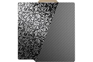 JUUPINE Pannello in PET testurizzato PEO+ nuovo e migliorato, stampa fronte/retro, 257 mm x 257 mm, piattaforma per stampante 3D Bambulab P1P/P1S/A1/X1E/X1/X1C