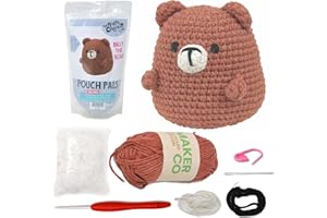 KNITTY CRITTERS - Pouch Pals Crochet Kit - Billy The Bear