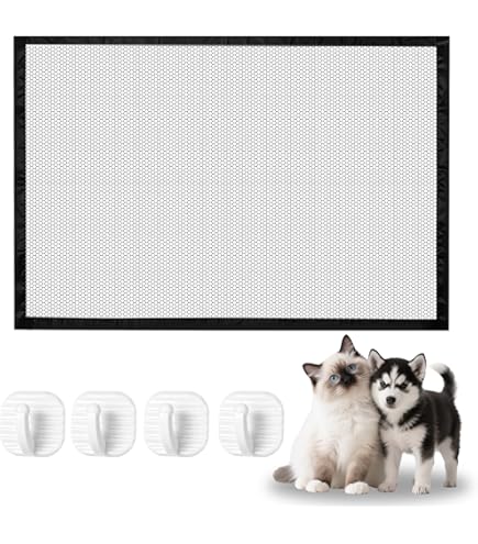 Türschutzgitter ohne Bohren 110 x 72 cm Treppenschutzgitter Hund, Absperrgitter ohne Bohren, Treppenschutzgitter ohne Bohren, Hundeschutzgitter, Katze Tür geeignet für Haustiere, Babys