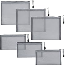3er Set Netztaschen Mit Reißverschluss – Durchsichtige Aufbewahrungstaschen Für Kosmetik, Reisen & Ordnung