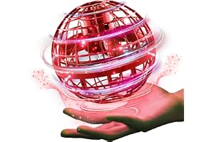 Ciniffo Flying Orb Ball 2025, Hand Controlled Boomerang Spinner Mini Drone Cosmic Globe Toy, Cool Toys Gift for 6 7 8 9 10+ Year Old Boys Girls Teens Outdoor Toys(Red)