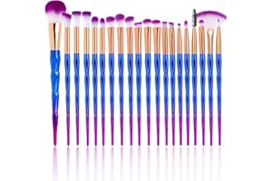 MAOXINTEK Make up Pinsel Set, Augenpinsel Pinselset 20 Stück Premium Kosmetik mit Synthetisches Haar Pinselset, Foundation Blush Eyeshadow Eyeliner Kompaktpuder Abdeckcremes Die Schönheit Tools