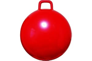 AppleRound Space Hopper Ball with Air Pump: 28in/70cm Diameter for Age 13+, Hop Ball, Kangaroo Bouncer, Hoppity Hop, Jumping Ball, Sit & Bounce