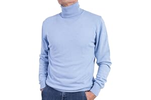 MARENZA Dolcevita Uomo Misto Cashmere Collo Alto Made in Italy Maglione Pullover Manica Lunga Lana Merino Cachemire Maglioncino Nero Beige Blu Grigio Maglia Regalo Abbigliamento Inverno