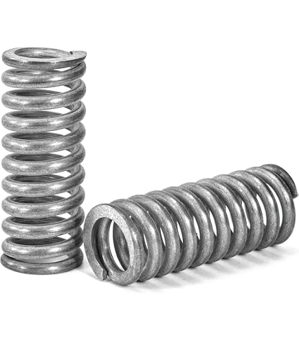 Juego De 5 Resortes De Acero Inoxidable - Diámetro 1.5 Mm, Exteriores 10-17 Mm, Largos 15-100 Mm, Para Compresión