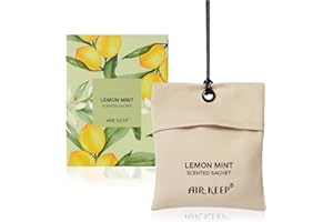 Airkeep Ambientador Armario Ropa Limón Menta, Ambientador Armario Fragancia para Armario, Cajones y Armarios, Ambientador