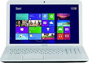 Toshiba Satellite C855-2F0 15.6-inch Notebook (White)-(Intel Core i3-2348M 2.3GHz, 8GB RAM, 750GB HDD, Windows 8, USB 3.0)