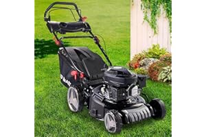 BRAST® Benzin Rasenmäher mit Antrieb | 3,5kW(4,76PS) | 46cm Schnittbreite | viele Modelle | TÜV | 4 Takt OHV Motor | 30-80mm Schnitthöhe | 60L Fangkorb | Stahlgehäuse | 18170