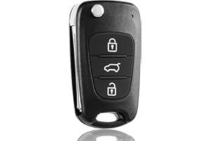 FINTERRY Obudowa Kluczyka Samochodowego – Pasuje do Hyundai i10 i20 i30 ix20 ix35 Elantra Veloster Tucson i Kia Rio Ceed ProCeed Carens Picanto Sorento Sportage Soul Venga – Etui na Kluczyk