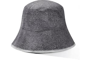 Calkkrer Grå bastuhatt av ullfilt, 26 x 21 cm bastuhatt, bastuhatt damer grå, bastumössa unisex, bastu filthatt andas, bastuh