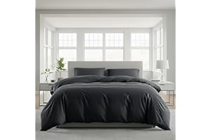 Lavea® Juego de Funda Nórdica - Cama 90 - Microfibra 135x200 cm + 1 Funda de Almohada 80x80 cm – Suave, Transpirable e Hipoalergénico, Certificado Oeko-Tex, con Cremallera Antracita