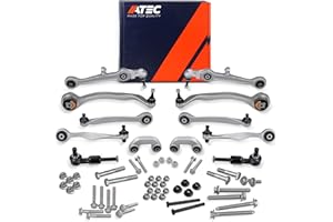 ‎ATEC GERMANY ATEC GERMANY 2x Querlenker Vorne oben vorne, 2x Querlenker vorne oben hinten, 2x Querlenker vorne unten hinten, 2x Querlenker vorne unten vorne, 2x Koppelstange, 2x Spurstangenkopf