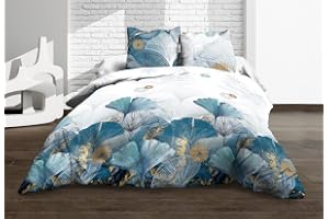 Le Linne de Jules platt ark + monterat ark 160 x 200 + 2 T - ren bomull 57 trådar - Ginko