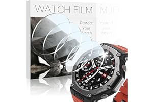 AIDOWU 4-Stück Glas Schutzfolie Kompatibel mit Amazfit T-Rex 3 Displayschutz HD Klar Kratzfestigkeit 9H Gehärtetem Glas Displayschutzfolie für Amazfit T-Rex 3 Schutz,Präziser Abdeckung