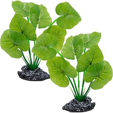 Vascineren Set Van 10 Kunstplanten – Voor Aquarium – 10 Cm Hoog – Zacht Plastic – Natuurlijk Schuilplek Voor Vissen