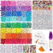 Letterkralen Verschillende Kleuren Met Witte Letters 7mm - Kralen&Co