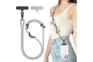 SURPHY Uniwersalna Smycz, Regulowany Pasek do Telefonu Komórkowego, Kolorowy dla Wszystkich Smartfonów, Smycz kompatybilna z Etui na Telefon Airpods, Pamięć USB