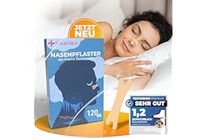‎SCHUTZBLICK Schutzblick®: Premium Anti-Schnarch Nasenpflaster 120er Set – 66x19mm - Effektiver Schnarchstopper - Nasal Strips for Sleeping - für einen erholsamen erstklassigen Schlafkomfort durch Nasenstrips