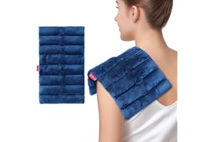 Comfytemp Microwavable Wheat Bag for Pain Relief, 20x35cm Microwave Heat Pad for Neck, Shoulder, Cramps, Knees, Effective Hot & Cold Therapy for Muscle Tension & Soreness, Period Cramps, Sciatica