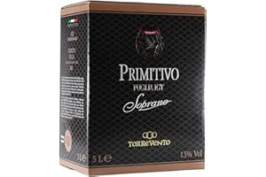 AZIENDA VINICOLA TORREVENTO S-R-L. CORATO ITALIEN Rotwein Italien Primitivo Puglia IGT Soprano Bag in Box trocken (1x5L)