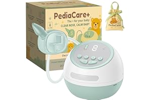 Pediacare+© Mouche Bébé Électrique Aspirateur Nasal Nez Bouché Nouveau-Né Enfant Rechargeable USB Silencieux Hygiénique Embouts Souples Filtres Lavables Nettoyage Facile Portable Sécurisé