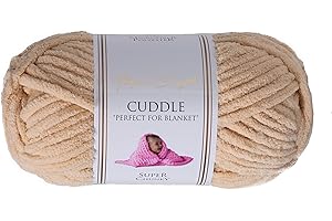 Utopia Crafts Cuddle Super Chunky Chenille-Garn zum Stricken und Häkeln, 100 g – 60 m (Milk Shake), Milchshake