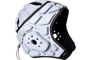 COOLOMG Casque de protection de la tête de rugby - Casque de football - Gardien de but - Rembourré - Pour homme et femme - Réglable - Multi-usages