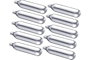 AREA SHOPPING 10 Pezzi Bombolette CO2 Bomboletta per Softair GAS Ricarica Pistola 12 Grammi