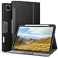 Antbox Case for iPad Pro 11 Case 2022(4th Gen)/2021/2020/2018 with Built-in Apple Pencil Holder Auto Sleep/Wake Function PU Leather Cover (Black)